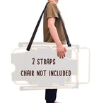 Wingkind (2 Pack) Adjustable Beach Chair Carry Strap, Folding Large, Black. Fixed Price $19.88.