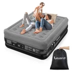 Lewondr Queen Mattress With Built In PUMP,18" Deluxe Blow Up Airbed. Fixed Price $70.00.