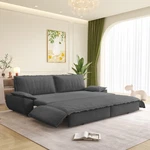 Queen Pull Out Sofa Bed, 3-IN-1 Convertible Sleeper, Corduroy, Grey. Fixed Price $495.99.