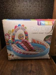 Intex Inflatable Candy Zone Swim Center Kids Splash Pool W/ Waterslide New. Fixed Price $49.99.