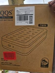 Qqqs Sleep Simple Twin Firm Inflatable Pvc Air Mattress Beige 75X40X18". Fixed Price $40.00.