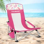 High Back Beach Chair, Mesh Folding Lightweight Low Seat Camping. Fixed Price $89.99.