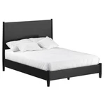 Alpine Furniture Flynn Mid Century Modern Wood Queen Panel Bed Black. Fixed Price $743.99.