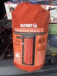 Klymit Insulated Static V Sleeping Pad Orange, Unused, Bag Has Cosmetic Damage. Fixed Price $60.00.