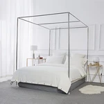 Foreate Canopy Bed Frame Stainless Steel Full Size & Poles,. Fixed Price $71.54.