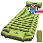 Ruschic Ultralight Inflatable Sleeping Pad Camping Mat With Pillow. Fixed Price $49.47.