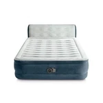 Intex 18" Pillow Top Air Mattress Electric Pump Headboard Size Queen - Blue. Fixed Price $95.61.