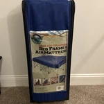 Ozark Trail Queen Collapsible Folding Steel Bed Frame & Air Mattress Camping. Fixed Price $130.00.