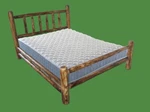Log Bed Cali King Torched Cedar Amish-made Double Side Rail Free Shipping. Fixed Price $749.00.