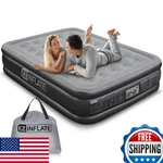 Ez Inflate Air Mattress With Built Pump Queen Size Double-high Inflatable. Fixed Price $75.20.