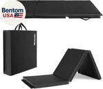 6' Folding Tri-fold Gymnastics Exercise Aerobics Mat, 6FT 2FT 2IN Pu Lea. Fixed Price $61.49.