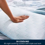 Serta Soothing Cool Gel Memory Foam Pillow, Size Queen. Fixed Price $79.94.