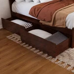 Urban Walnut Bed Drawers Queen-king. Fixed Price $201.17.