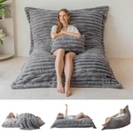 Maxyoyo Giant Bean Bag Chair 3-IN-1 Convertible Washable Grey Adult. Fixed Price $154.99.