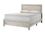Whitewashed Finish 1PC Queen Size Panel Beautiful Wooden Bedroom Furn. Fixed Price $409.40.