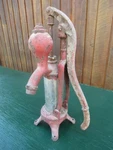 Vintage Cast Iron Smart Beatty Hand Water Pump With Chrome Cylinder 21" High. Fixed Price $199.96.