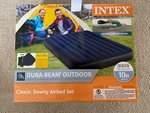 Intex Classic Downy Airbed Set With 2 Pillows, Hand Pump, Queen Size. Fixed Price $30.09.