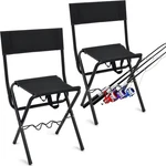 Wenqik Pcs Summer Folding Fishing Chair With 27.5 X 16 11.5 Inches, Black. Fixed Price $73.71.