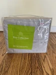 Instant Comfort Split Top Cal King Tencel Sateen Linens Chalk Grey Sheet Set New. Fixed Price $45.00.