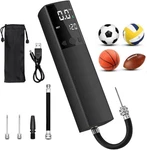 Electric Air Ball Pump With Lcd Display And Led FLASHLIGHT,12 Psi Rechargeable. Fixed Price $24.99.