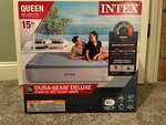 15" Intex Airbed Mattress Dura Beam With Deluxe Internal Pump Included Queen. Fixed Price $49.99.