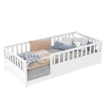 Bellemave Twin Size Montessori Floor Fence Easy Assemble Beds. Fixed Price $303.98.