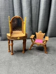 Disney Princess Deluxe Toy Vanity Mirror Chair Lot Mattel 2009. Fixed Price $10.19.