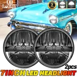 Pair 7" Inch Round Led Headlights High/low Beam For Chevrolet Bel 1953-1957. Fixed Price $78.99.