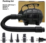 Electric Air Pump For Inflatables, Quick Fill Inflator/deflator, 5 NOZZLES,110-1. Fixed Price $25.49.