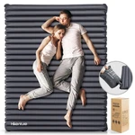 Hikenture Double Camping Sleeping Pad, 4" Thick, 2-PERSON, Inflates W/pump Sack. Fixed Price $113.83.