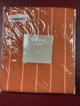 North Shore Linens Throw 100% Acrylic, Pumpkin Spice, Cream STRIPES,50X60 Fringe. Fixed Price $10.00.