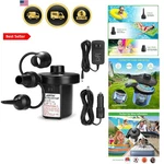 Electric Air Pump,portable With 3 Nozzles, 4.5KPA QUICK-FILL,110V Ac.... Fixed Price $27.99.
