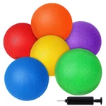 Shindel 6PCS Playground Ball With Air Pump, 5INCH Inflatable Medium, Multi. Fixed Price $24.02.