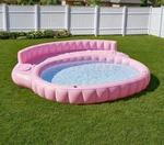 Oversized Inflatable Pool Sofa Pink Lounge Float 2026 Fast Ship. Fixed Price $289.00.