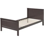 Acme Bungalow Wooden Twin Panel Bed With Slad System Chocolate. Fixed Price $329.30.