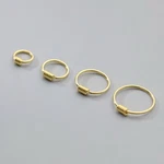 14K Gold S925 Silver Hoop Huggie Earrings-sleep Wear Helix Tragus Cartilage. Fixed Price $35.99.