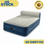Headboard 18" Queen Dura-beam Deluxe Raised Air Bed Mattress With Built-in Pump. Fixed Price $75.44.