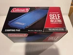 Coleman Silverton Twin Size Self-inflating Camping Pad Blue. Fixed Price $40.00.