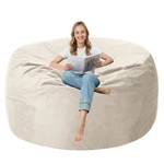 4FT Velvet Bean Bag Chair - Ultra Soft Memory Foam Sofa For Dorm, Office, Living. Fixed Price $177.99.