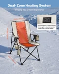 Heated Camping Chair, Portable Lawn Chairs For Outdoor Sports Travel. Fixed Price $87.14.
