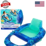 Elite Spring Recliner Pool Lounge Chair, Inflatable Floats With Fa.... Fixed Price $76.49.