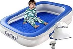 Enerplex Waterproof Kid's Blow Up Velvet Air Mattress For Travel Bed, Blue, Twin. Fixed Price $49.99.