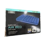 Living Solutions Queen Air Bed W/ Built-in Pump, Firm Blue 80X60X8. Fixed Price $49.95.