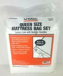 Uhaul Queen Mattress Bag Deluxe Set W/ Built In Handles 2.25 Mil Strength. Fixed Price $26.95.