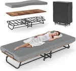 New Twin Folding Bed Cot Foam Mattress Guest Roll Away Camping Portable Sleeper!. Fixed Price $109.98.