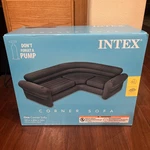 Intex Inflatable Corner Living Room Air Mattress Sectional Sofa Couch, Gray. Fixed Price $199.95.