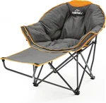 Oversized Comfy Camping Chair With Footrest, 400LBS Capacity, Portable Orange. Fixed Price $166.99.