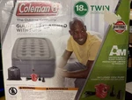 Coleman Guestrest Double High Air Mattress With External Pump Twin Size #0326A. Fixed Price $69.99.