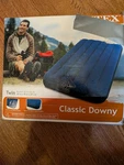 Intex Classic Downy Twin Air Bed Blue Flocked Waterproof 39X75X8. Fixed Price $18.00.