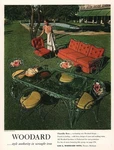 1948 Woodard Wrought Iron Outdoor Furniture Clare Potter Fashion Print Ad. Fixed Price $12.99.